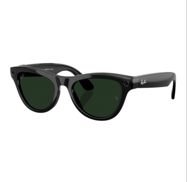 Ray-Ban Meta Skyler Gen2 Standard Shiny Black Frame / Clear to Graphite Green Transitions Lenses (RW4014 601/1M 52-20) RBM-RW40146011M5220 фото