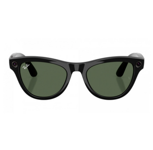 Ray-Ban Meta Skyler Gen2 Standard Shiny Black Frame / G-15 Green Lenses (RW4014 601/71 52-20) RBM-RW4014601715220 фото