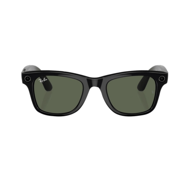 Смарт-окуляри Ray-Ban Meta Wayfarer Shiny Black Frame Green Lenses (RW4006 601/71 50-22) RBM-RW4006601715022 фото