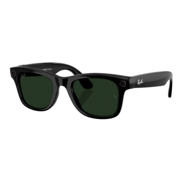 Ray-Ban Meta Wayfarer Gen2 Standard Shiny Black Frame / Clear to Graphite Green Transitions Lenses (RW4012 601/1M 50-22) meta21 фото
